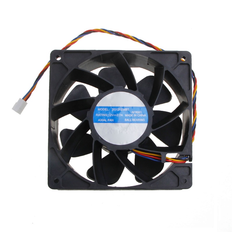 Gro SG121238BS for DC 12V 2.7A 6000RPM S7 S9 T9 L3 BTC ETH Mining Double Bearing Fan Violence Fan 120x120x38mm NEW