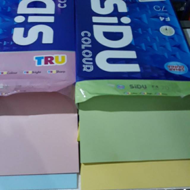 

Kertas HVS F4 FOLIO SIDU WARNA ECER 10 Lembar