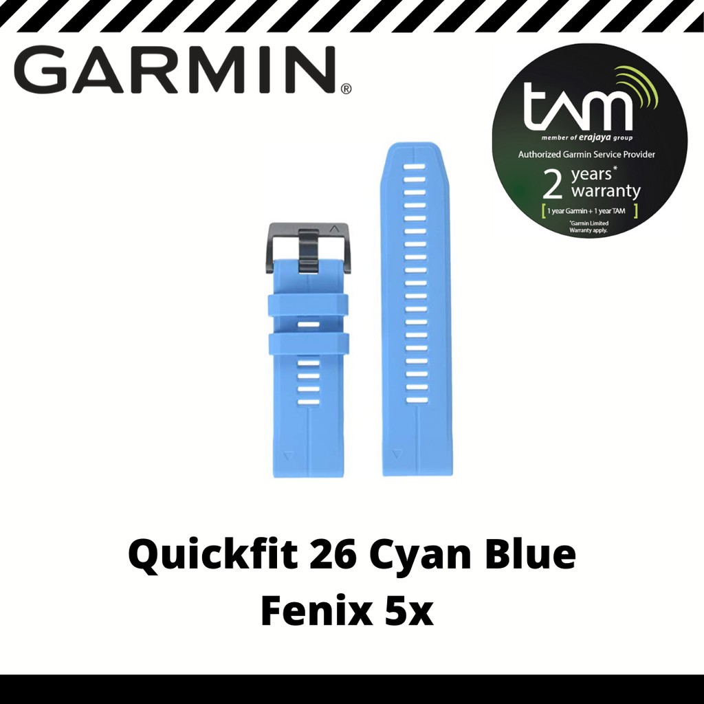 Garmin Band Strap Garmin Fenix 5X (Quickfit 26) Original Cyan Blue