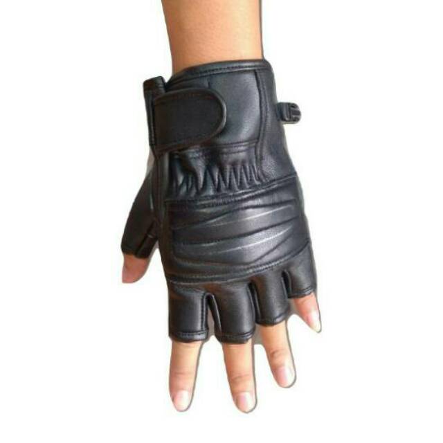 Sarung tangan kulit asli spon half (BS) | Shopee Indonesia