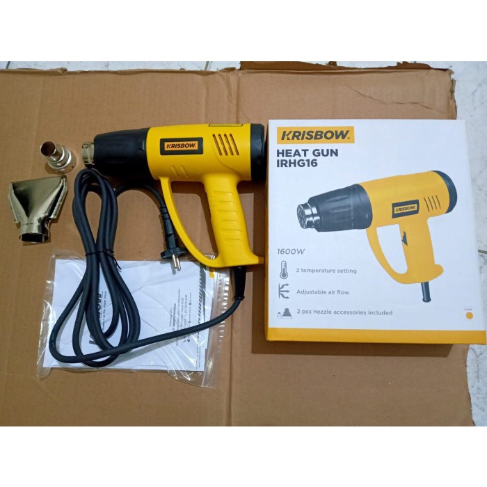 Jual Hot Air Gun Krisbow 1600 Watt Blower Panas Pemanas Stiker Heat Gun