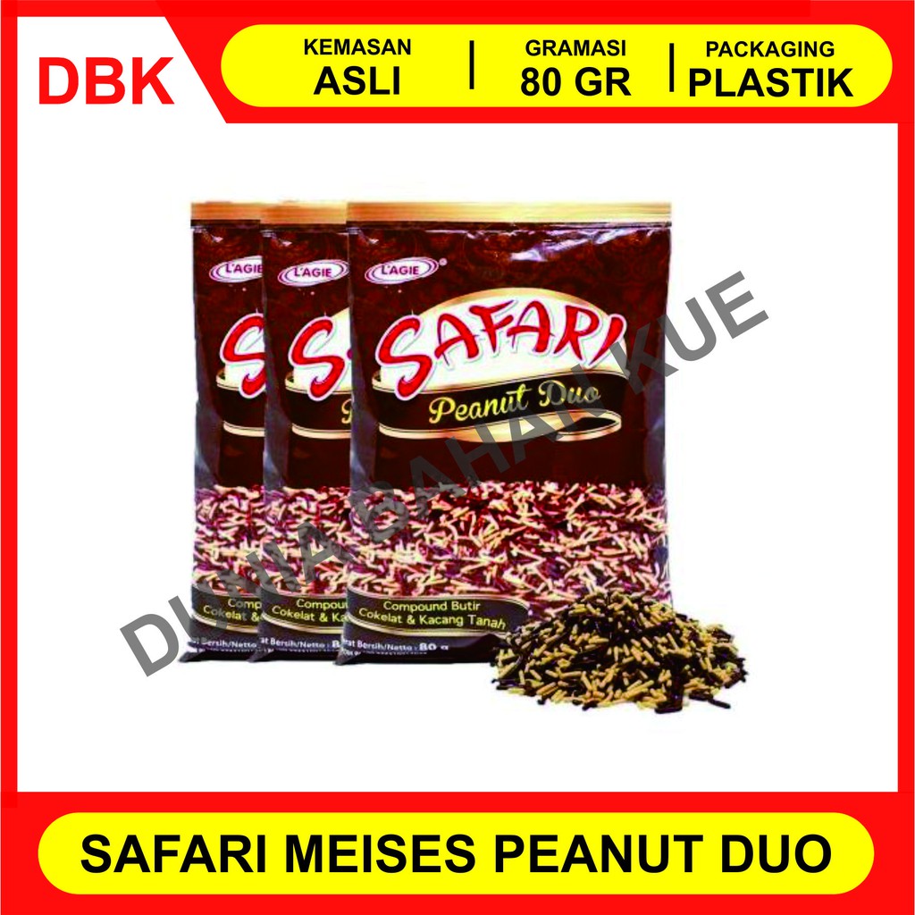 

MESES COKELAT KACANG SAFARI LAGIE PEANUT DUO 80 GR / MEISES / CERES