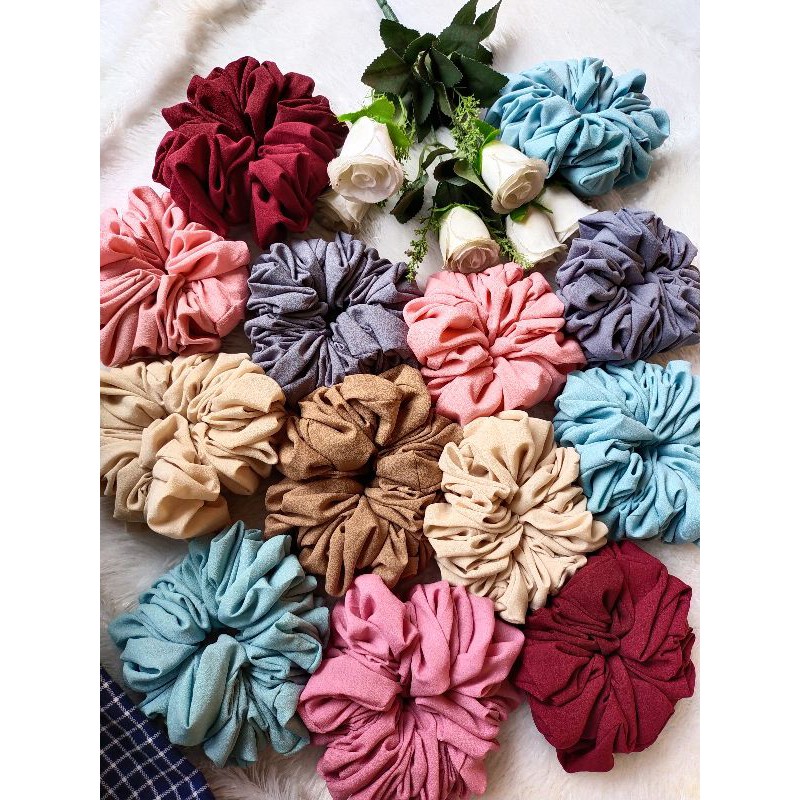 SCRUNCHIE ANTI PUSING CEMPOL HIJAB SUPER JUMBO ZIECRAFT