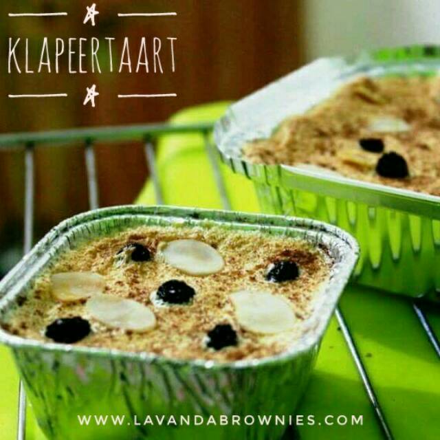 

Klappertart klappy original, keju, duren durian, nangka lavanda brownies [KHUSUS GOSEND]