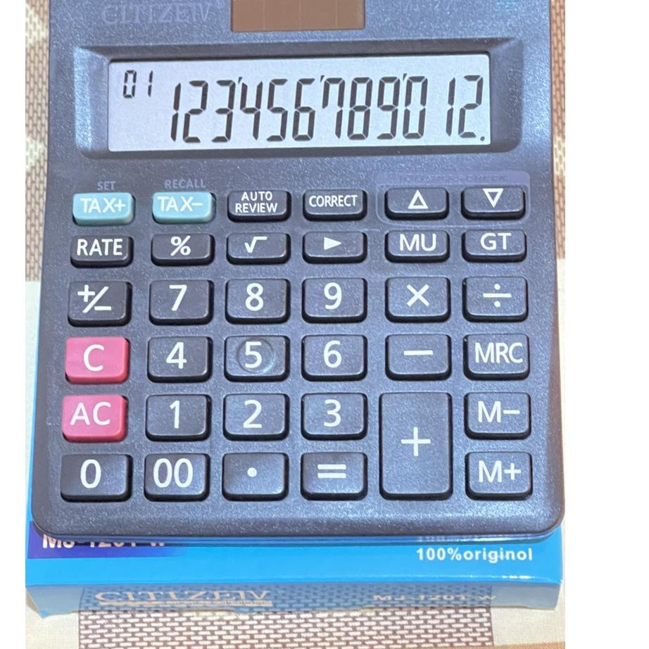 

Update - Kalkulator Citizen 120T 12 Digit - Kalkulator Check / Kakulator Besar / Calculator Ukuran Besar 爱