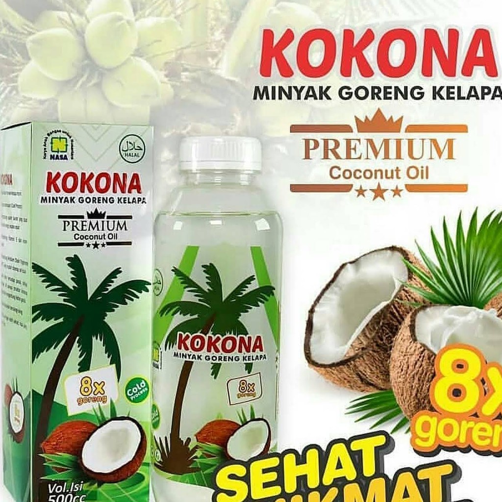 

Kokona minyak goreng kelapa proses dingin produk NASA / minyak sehat / minya goreng / murah