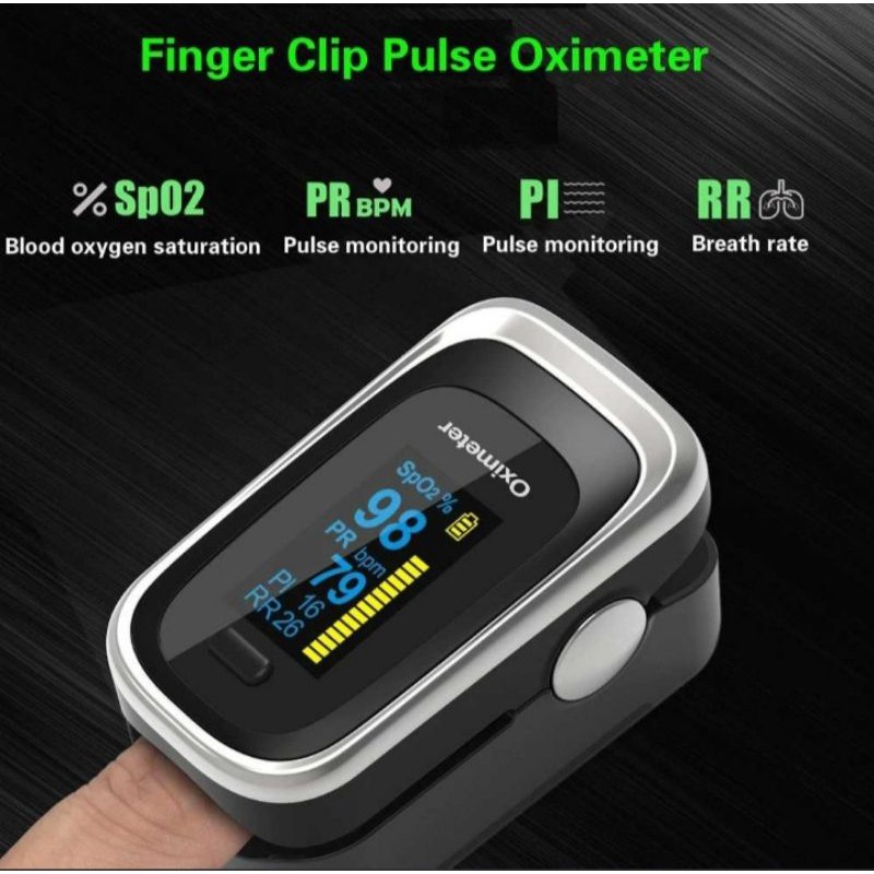 JZIKI Alat Pengukur Detak Jantung Fingertip Pulse Oximeter - G101/G102
