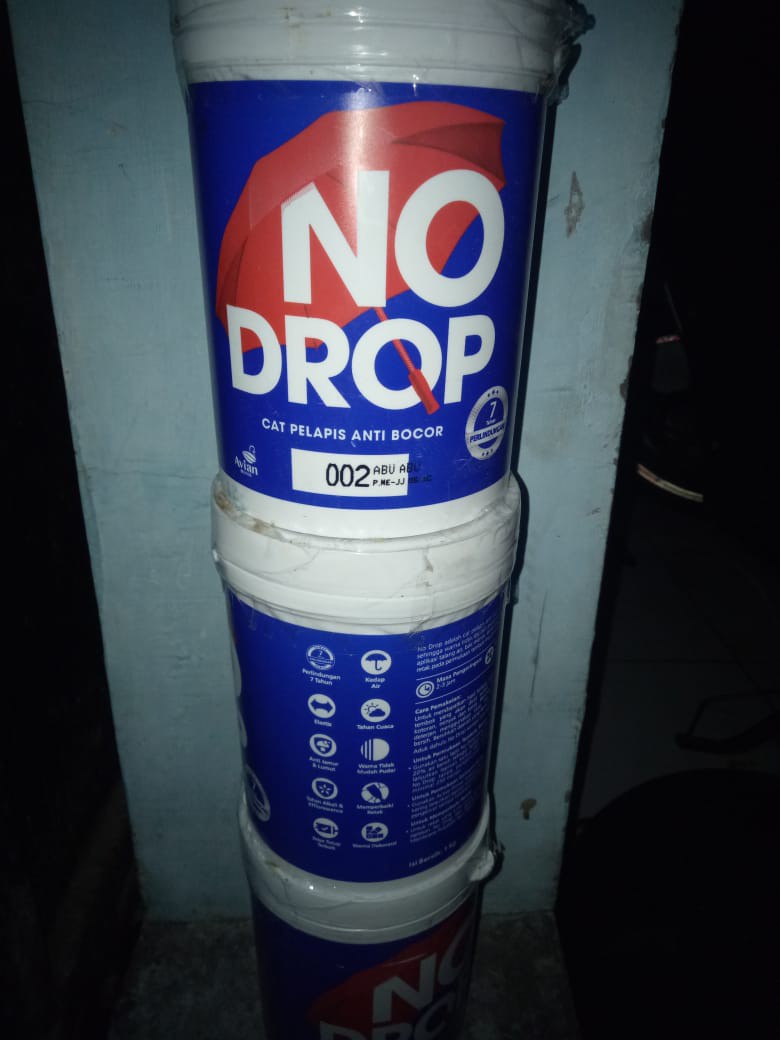 No Drop Waterproof. Anti Bocor. Anti Rembes
