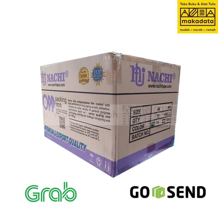 

OPP TAPE PLAKBAN LAKBAN NACHI BENING 2x100 yard 1 BOX Terlaris
