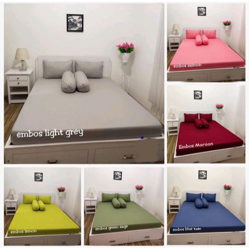 SPREI HOMEMADE POLOS EMBOS T.20 READY SEMUA UKURAN