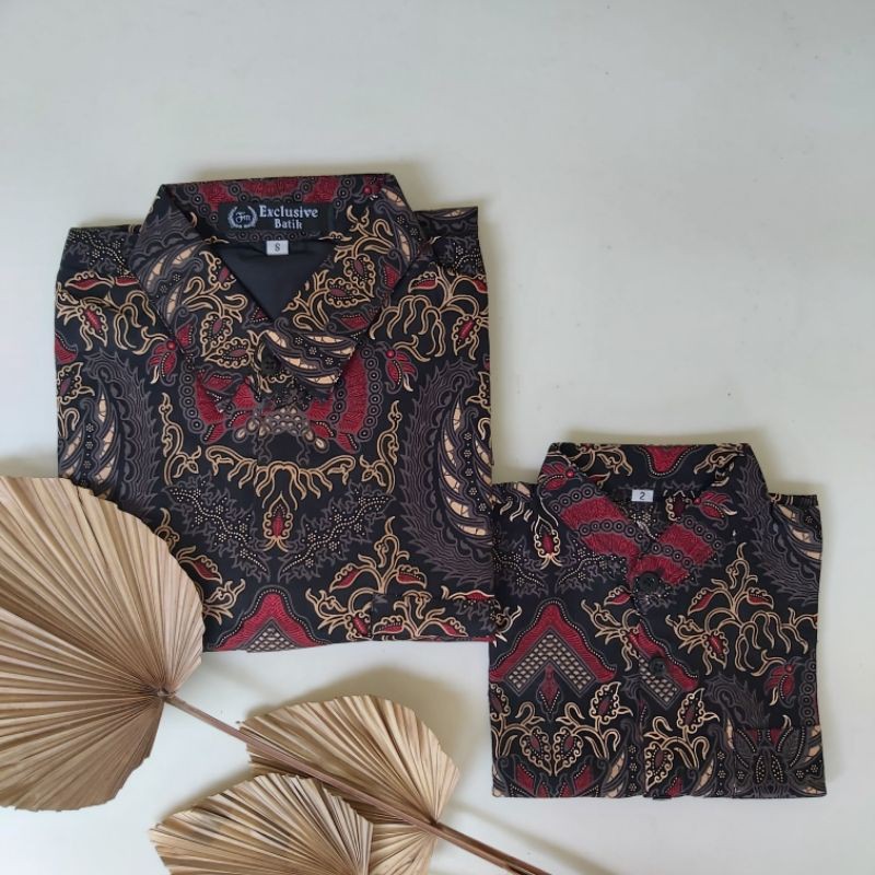 Couple Batik Ayah Anak Katun Primisima Lapis Furing Kode MGB