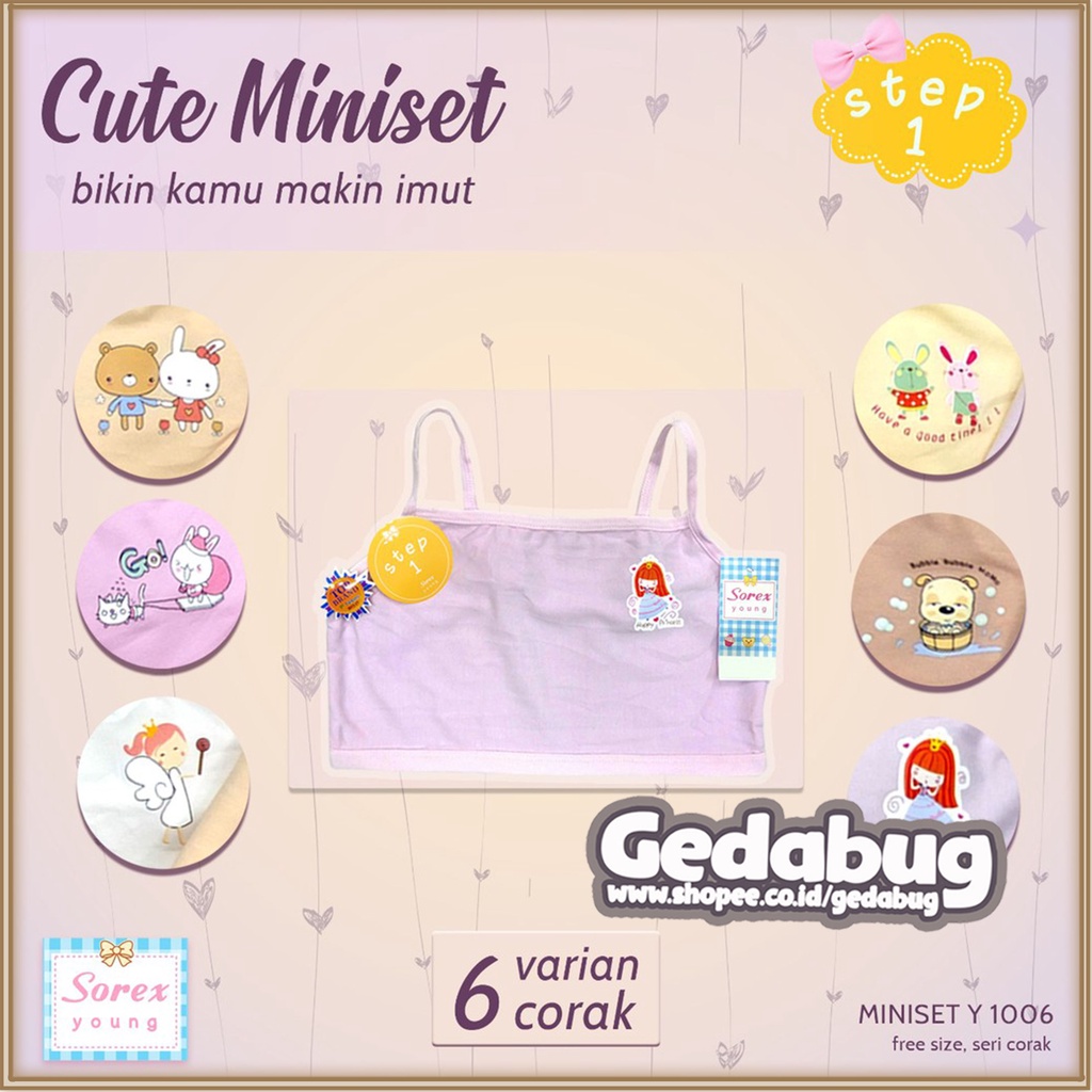 Miniset Sorex Young Y 1006 Miniset Anak Remaja Step 1 Free Size y1006 - Gedabug