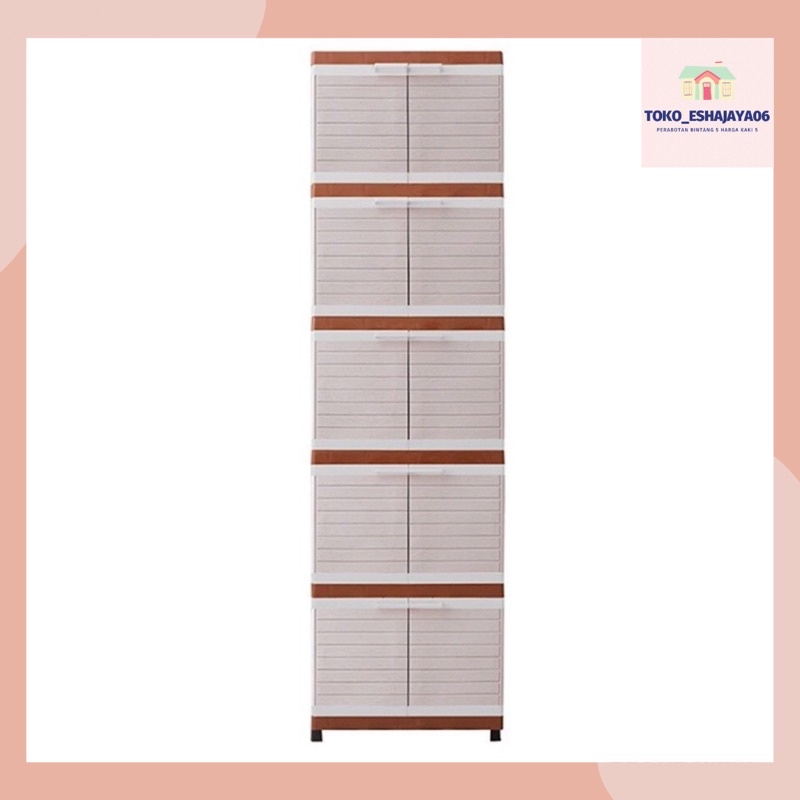 Lemari Plastik Club Mini Susun 5 - Lemari Pakaian Club mini