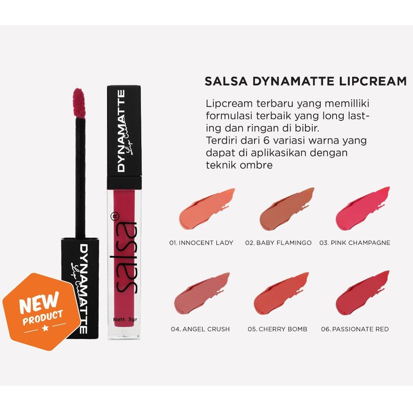 SALSA DYNAMATTE LIP CREAM (MATTE LIP CREAM) 5GR