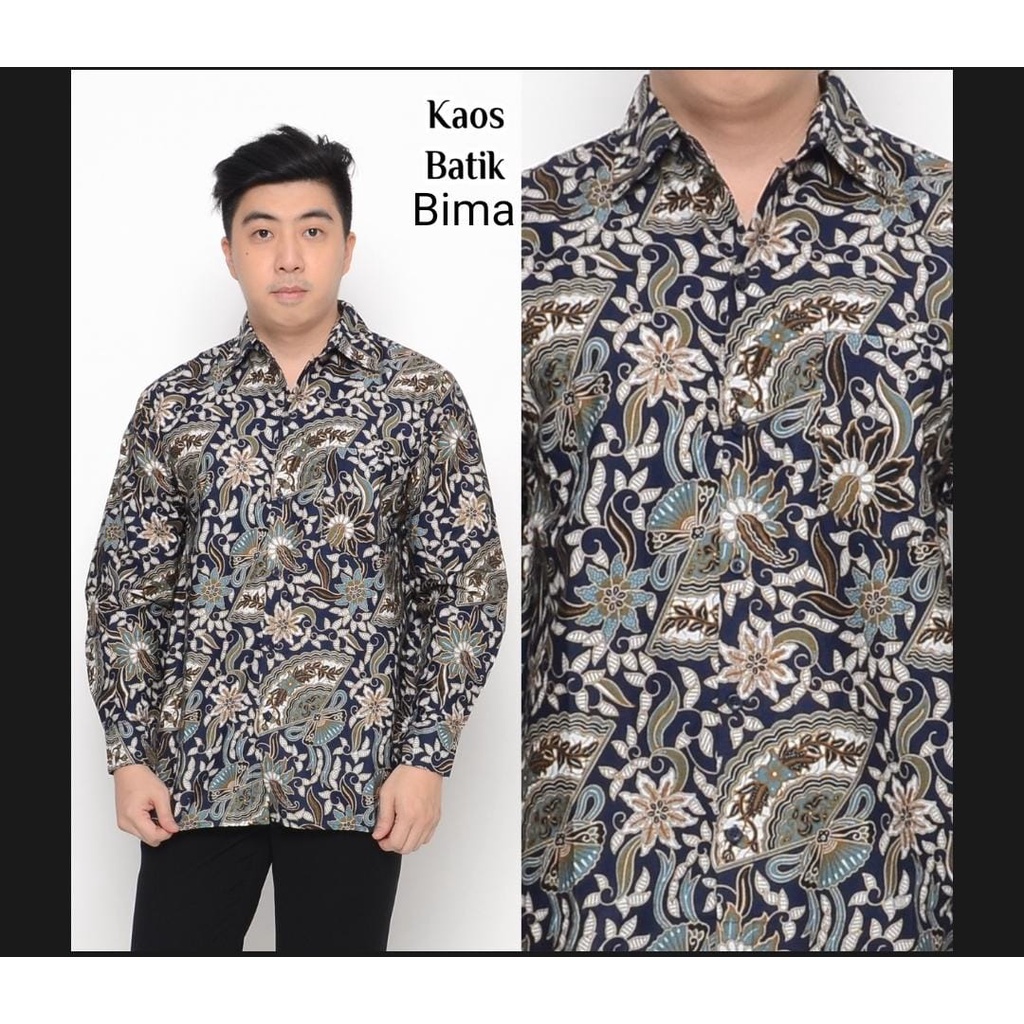 Yudistira Kemeja Pria Dewasa Batik Katun Halus Premium