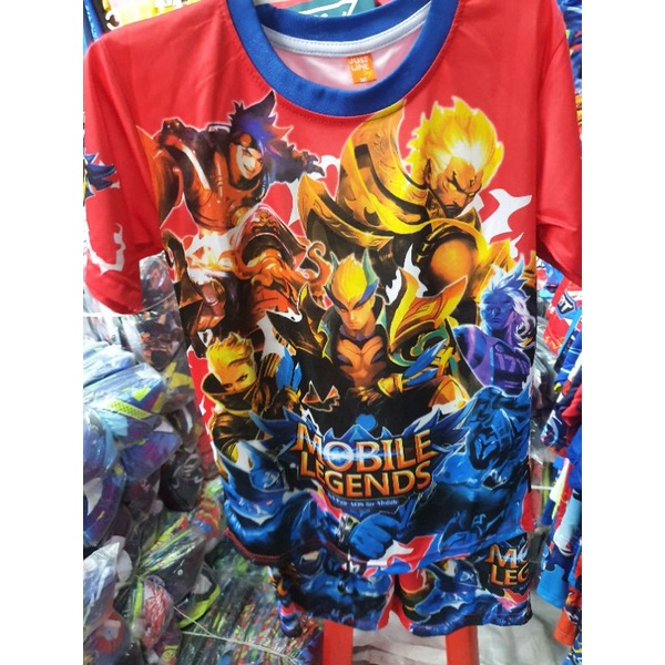 SETELAN KAOS/BAJU ANAK MOBILE LEGEND KIDS ML MURAH