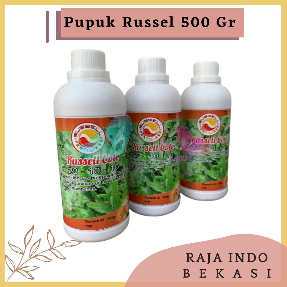 Pupuk Russell Cote Slow Release 23-10-10 500 Gr Pupuk Osmocote 23-10-10 Aglonema Monstera, dan Tanaman masa vegetatif Pupuk Slow Release Original Untuk Sawit Thailan Dus Bonsai - Russell Cote Slow Release 23-10-10 Pupuk Osmocote 23-10-10 Aglonema dll