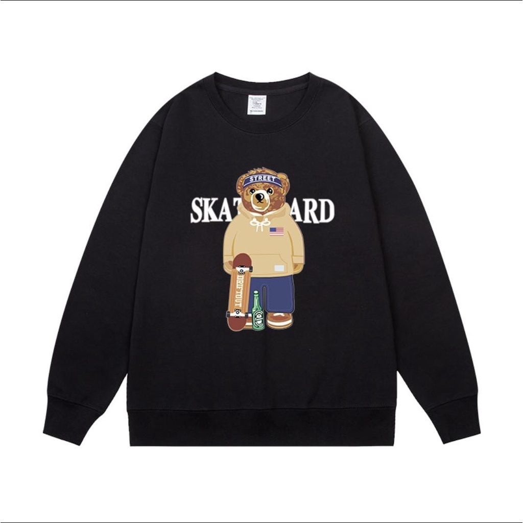 STREET SKATEBOARD 3D PRINTING SWEATER CREWNECK BABYTERRY UNISEX