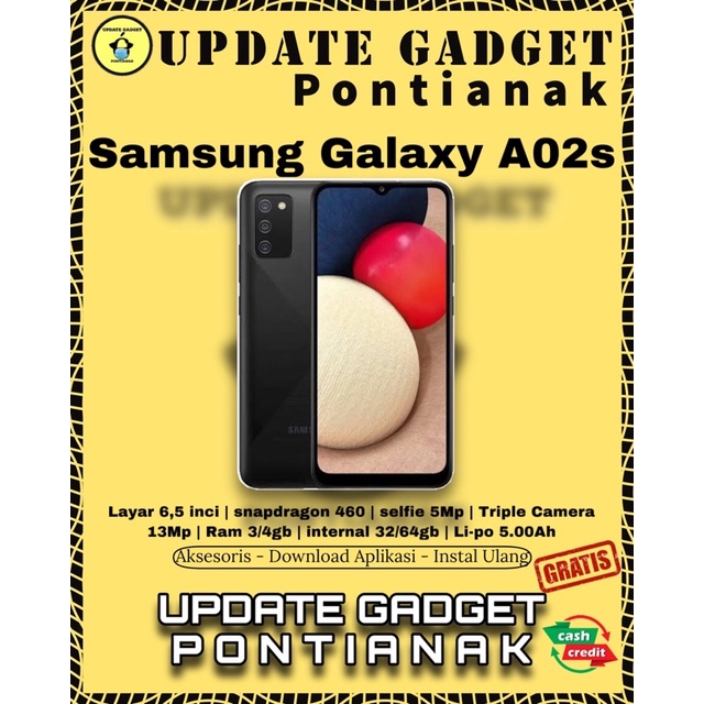 Samsung galaxy A02s 4/64gb Garansi Resmi