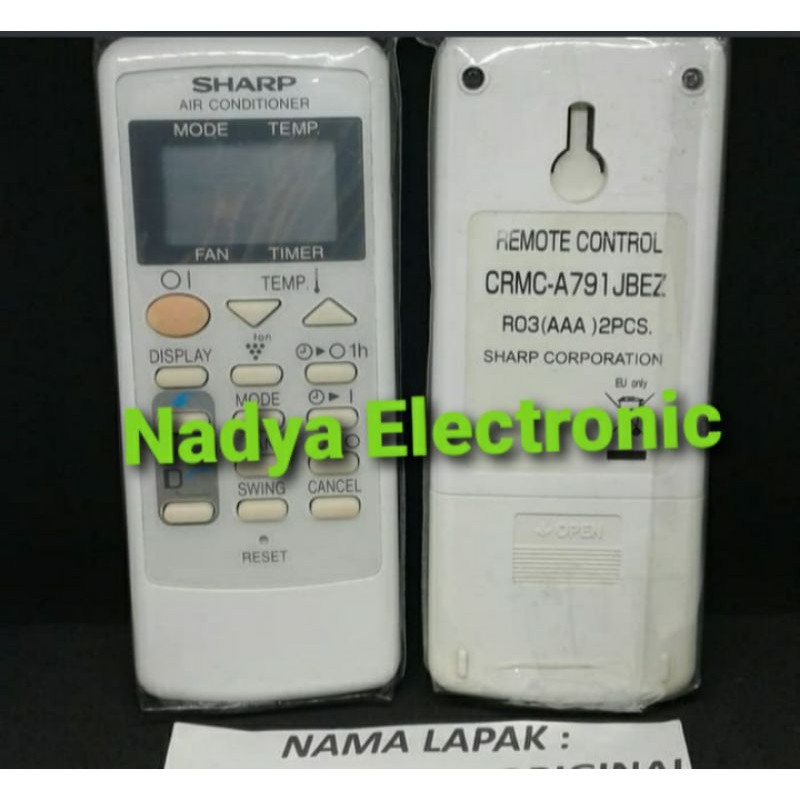 REMOTE REMOT AC SHARP CRMC-A791JBEZ ORIGINAL ASLI