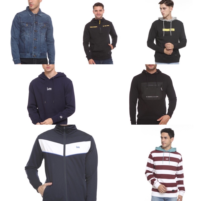 JAKET HOODIE LEE ORIGINAL