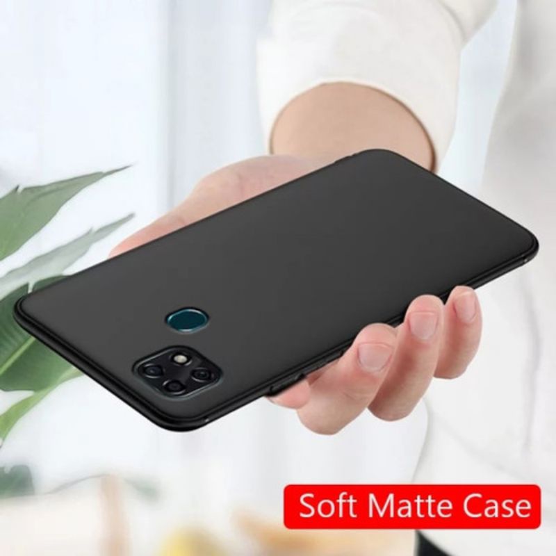 Soft Case Blackmatte Oppo A15 / A15S Casing Silikon Black Matte Oppo A15 / A15S Blackmatte Lentur Karet Oppo A15 / A15S