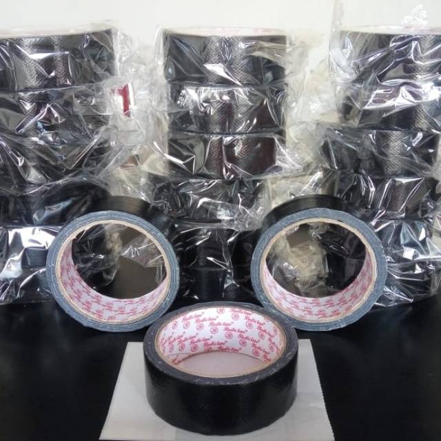 

Lakban Cloth Tape Lakban Kain 36mmx12yard Hitam