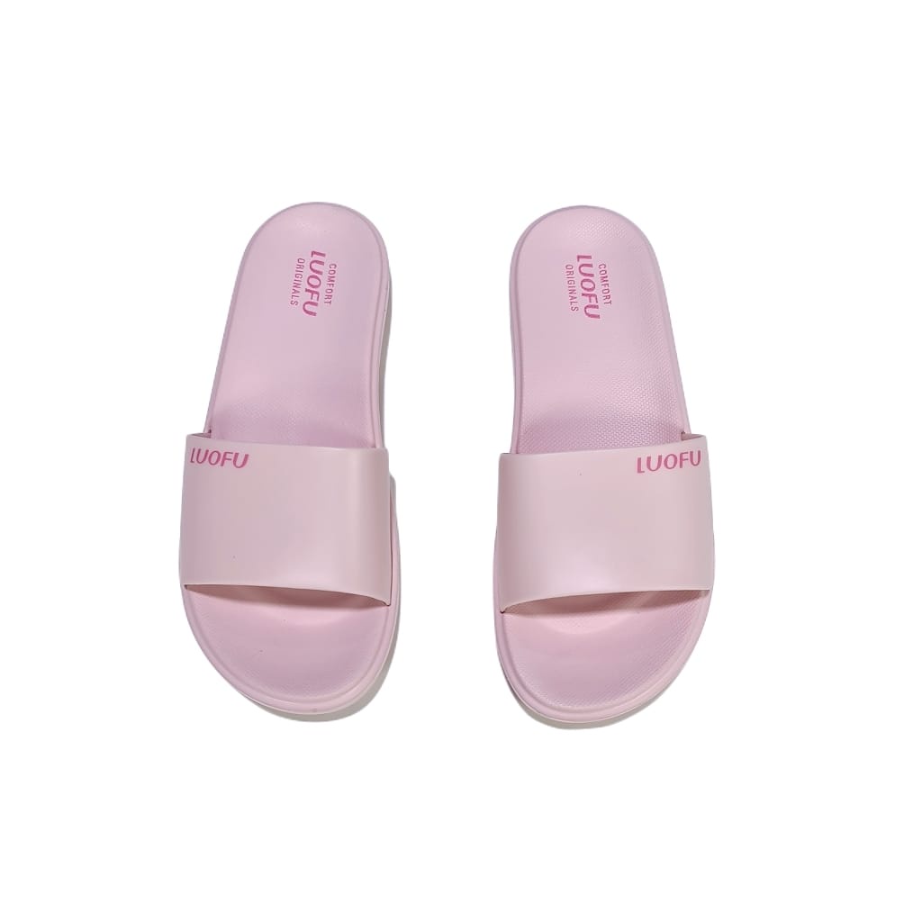 LUOFU ORIGINAL jelly sandal karet empuk murah selop wanita sendal slide kokop cewek import e7172