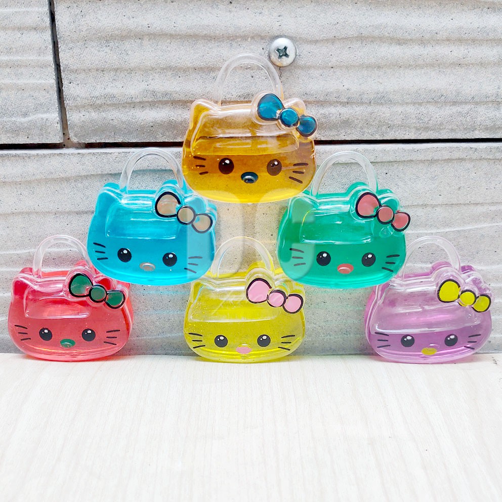 MURAH!!! SLIME CLEAR JELLY HELLO KITTY WARNA RANDOM