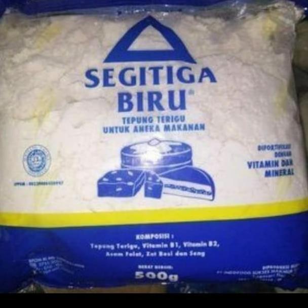 

TEPUNG TERIGU SEGITIGA BIRU 500 GRAM 1 DUS ISI 20, GOJEK OR GRAB ONLY