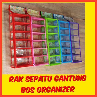  RAK  SEPATU  GANTUNG  RESLETING MURAH 7 SAP BO0180A Shopee 