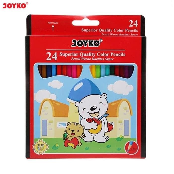 

Pensil Warna | Kelir Kayu | Hexagonal Grip Joyko CP-24PB Warna Panjang