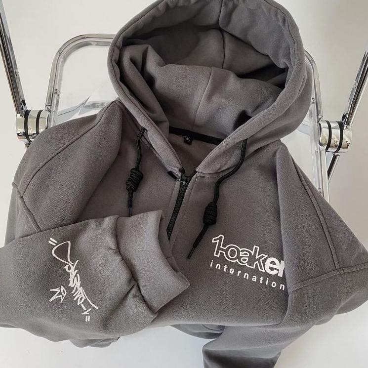 (BOOMING) Oaker Ziper Hoodie Oversize | Size M.L.XL Oversize | 1oaker Style Korean Oversize