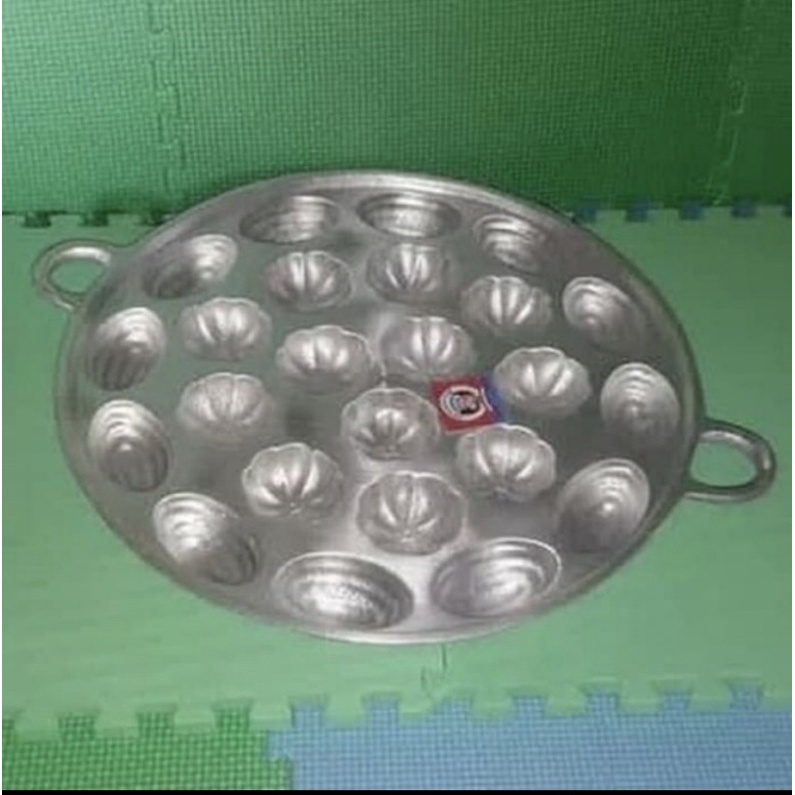 Cetakan bolu kuwuk / ceakan kue cubit manggis / kue kering aluminium tebal motif