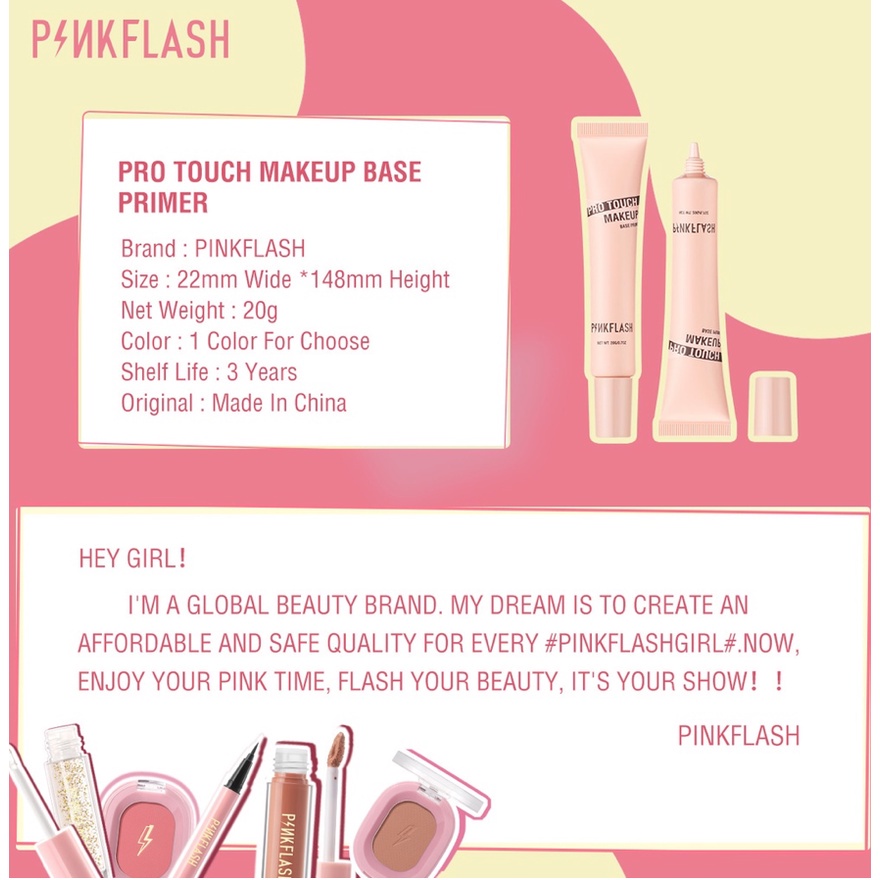 (READY &amp; ORI) Pinkflash Pink Flash Pore Minimizer Primer Matte Poreless PF F12