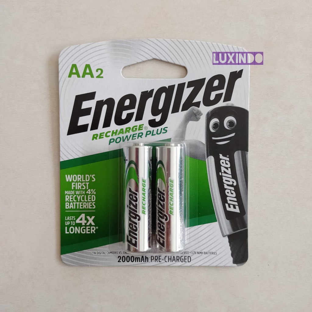 Baterai/Battery/Batere Energizer recharge power plus AA isi 2