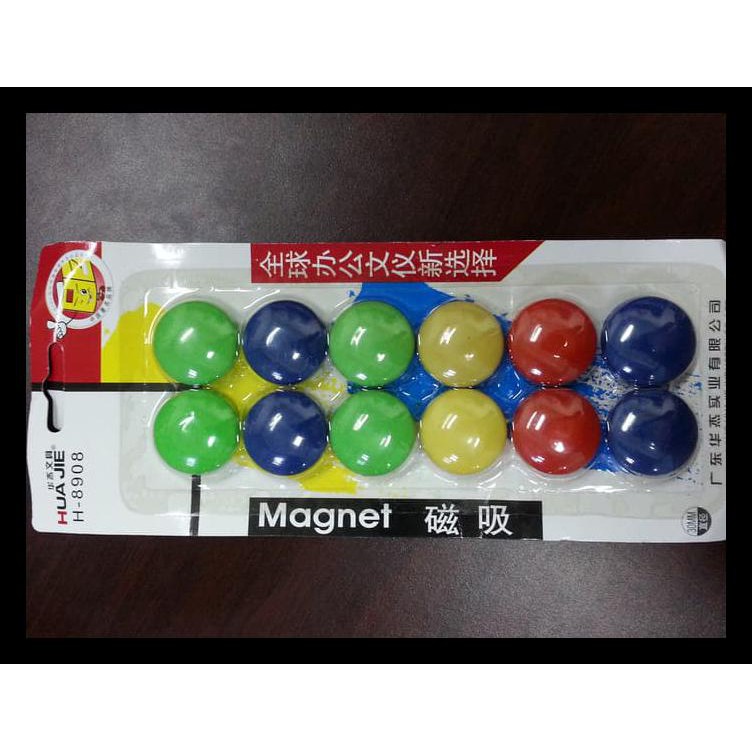 

Magnet warna bulat besar papan tulis isi banyak CUCI GUDANG