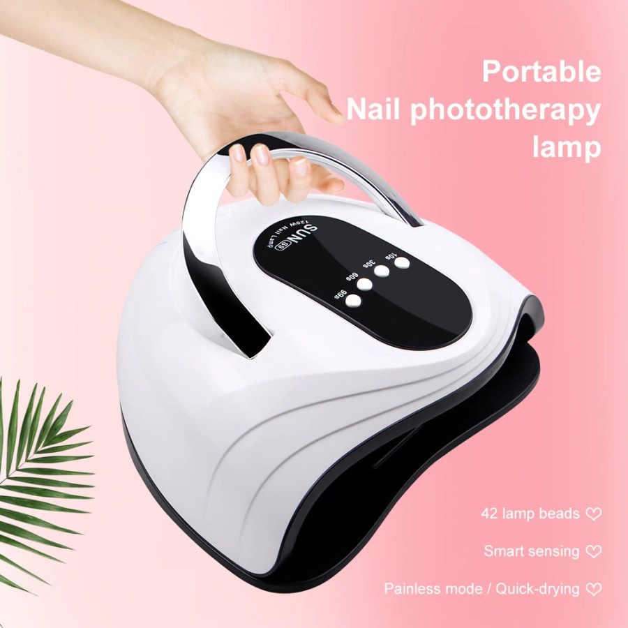 Pengering Kutek Kuku UV LED Nail Dryer 42 LED 120W - SUN-S9 - White