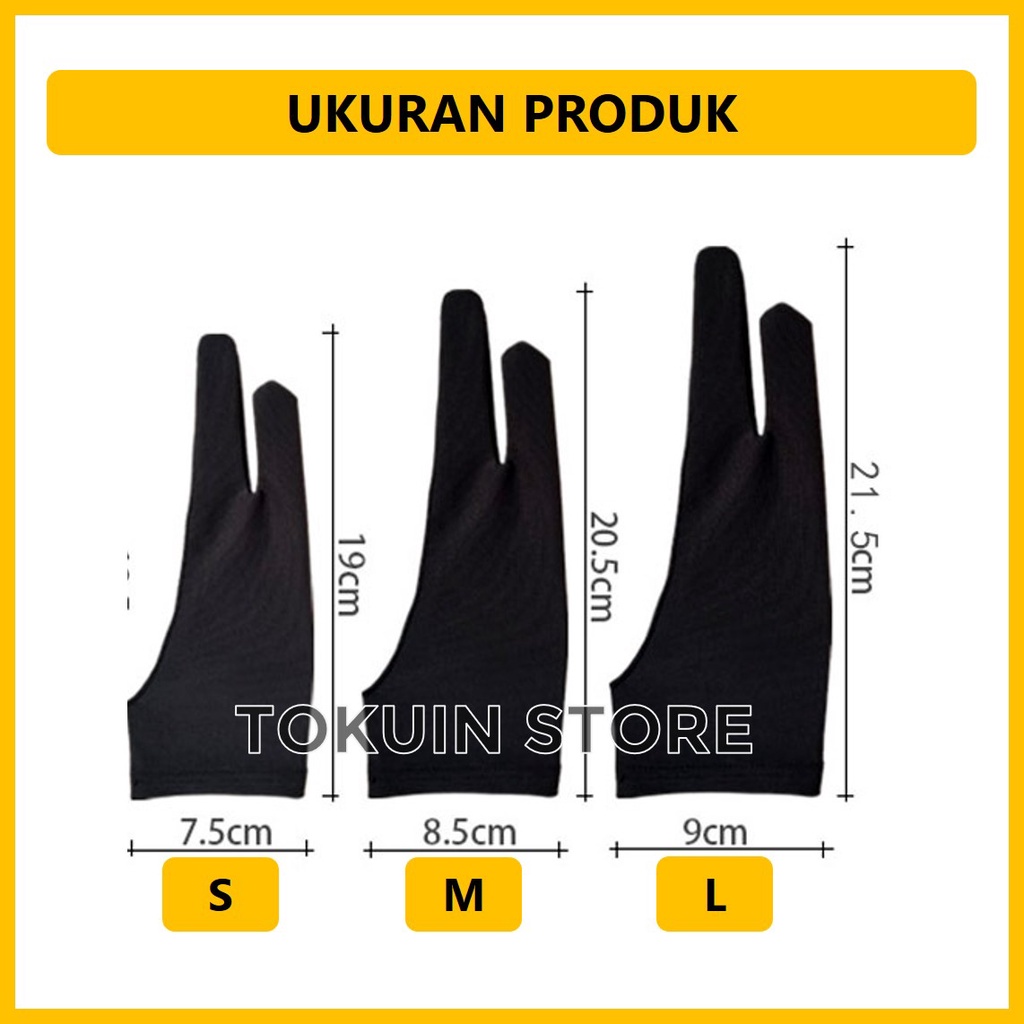 Sarung Tangan Gambar Drawing Glove untuk Pen Tablet Huion Veikk Wacom Pad