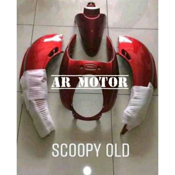 FULL BODY HALUS SCOOPY KARBU MERAH MAROON