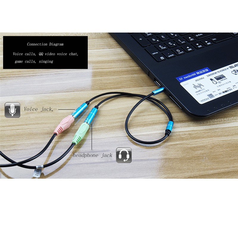 Kabel Audio Splitter 3 Ring Panjang splitter hp audio Mic ( 64975 )