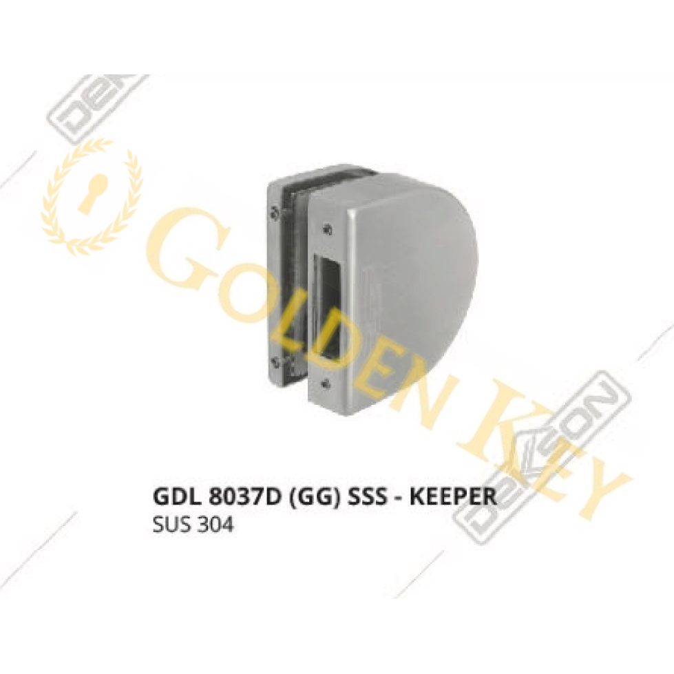 Kunci Handle Gagang Pintu Kaca ke Kaca Glass Door Lock Dekkson Dekson GDL 8037 D 8037D Keeper