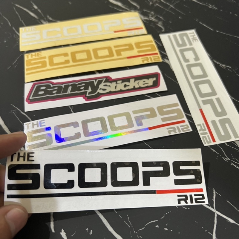 STICKER THE SCOOPS R12 CUTTING