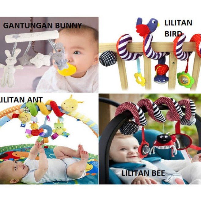 Mainan Gantung Ranjang Anak Mainan Boneka Lilit Stoller Anak