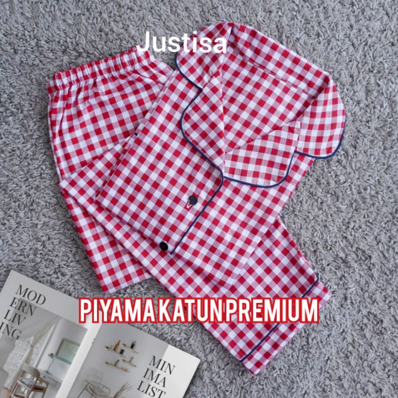 PROMO!!BAJU TIDUR PIYAMA SETELAN CELANA PANJANG CELANA PENDEK