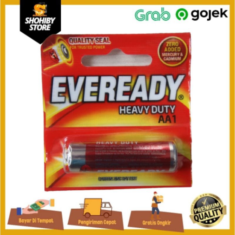 Baterai AA EVEREADY heavy duty 1pcs