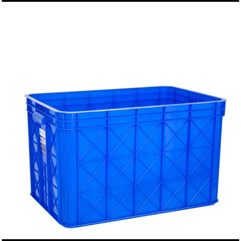 73x48x37 Box Container Green Leaf 2243 P / Krat Kontainer Keranjang Industri Plastik / Bak Kolam Ika