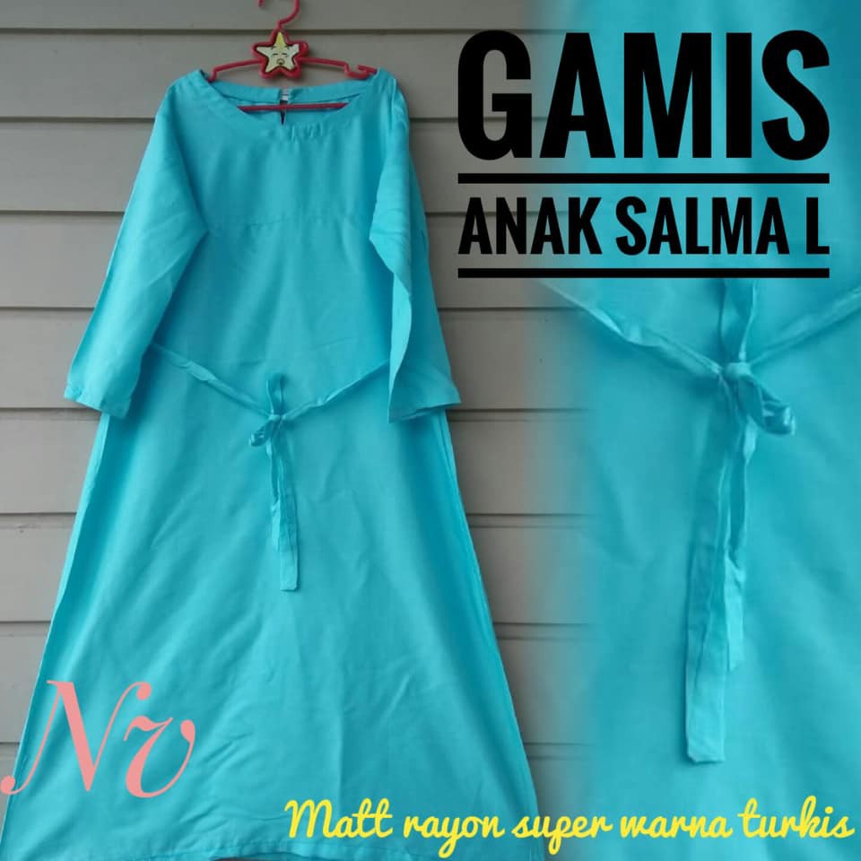 BAJU ANAK GAMIS POLOS SALMA(L)