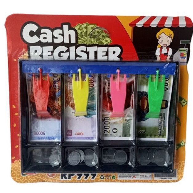 Mainan Edukasi Anak Uang-uangan Rupiah/Cash Register RP999