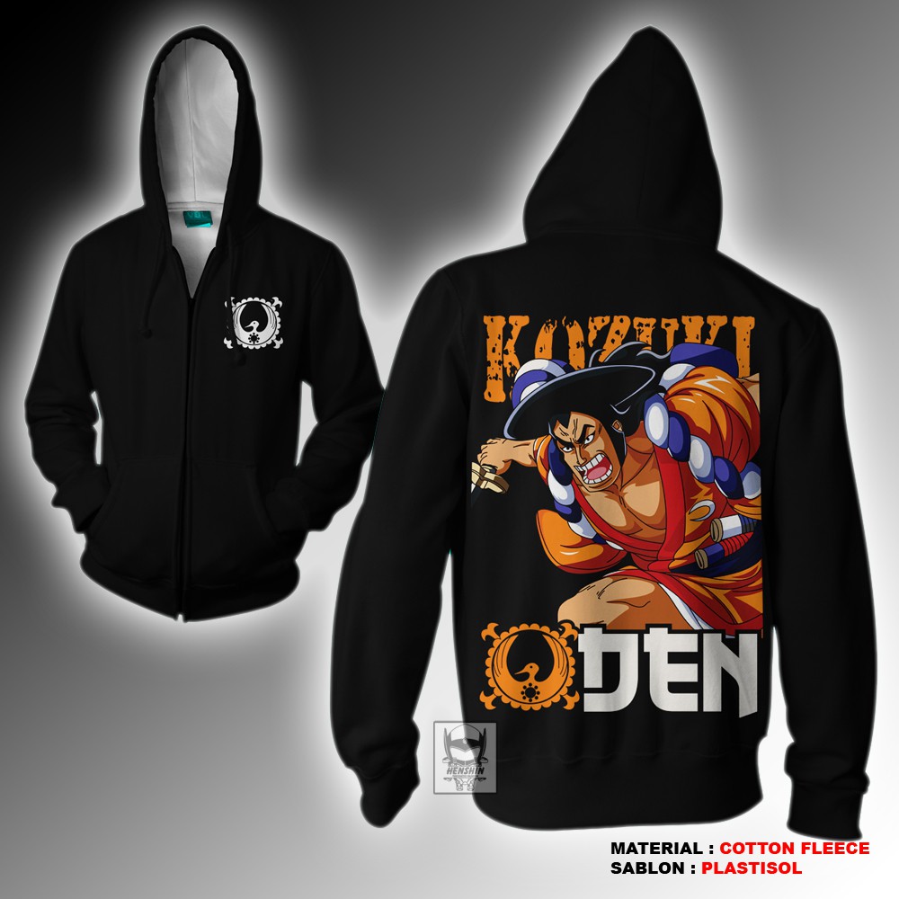 JAKET HOODIE ZIPPER KOZUKI ODEN ONE PIECE